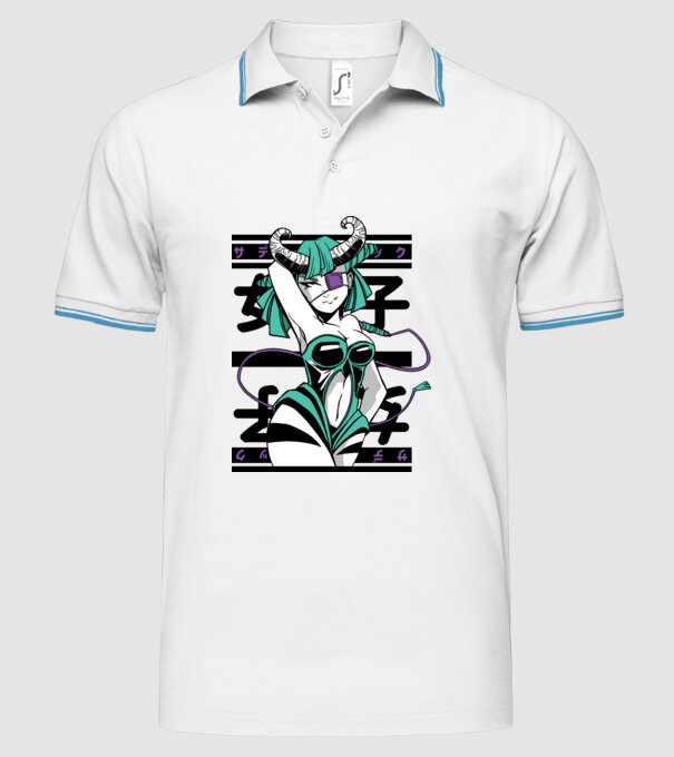 Fată sexy Anime model alb pe tricou