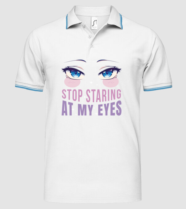 Ochi sexy Anime model alb pe tricou