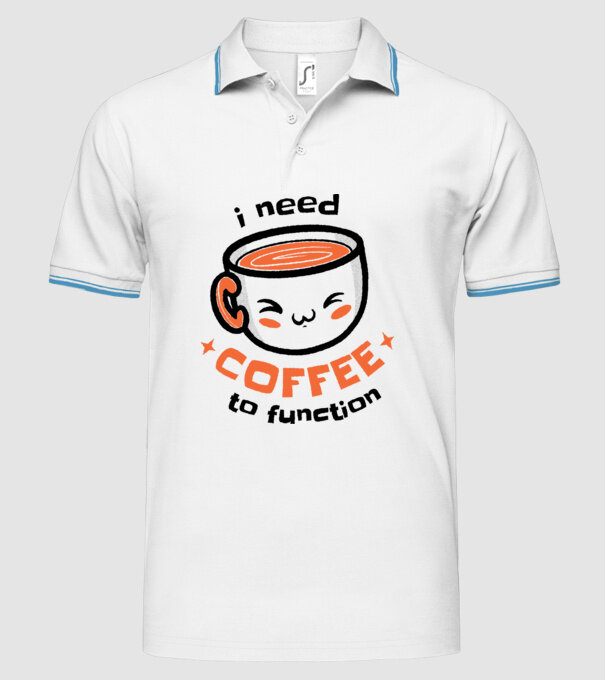 Am nevoie de cafea model alb pe tricou