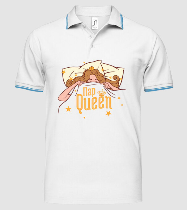 Regina somnului model alb pe tricou