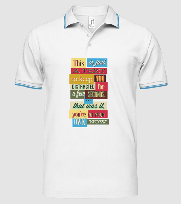 This is just a text to keep you distracted model alb pe tricou