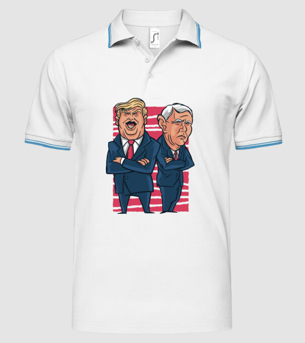 Trump Pence USA model alb pe tricou