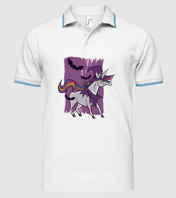 Unicorn vrăjitoare model alb pe tricou