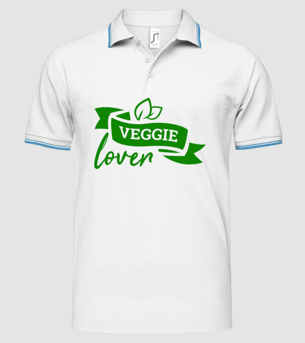 Veggie lover Iubitor de legume model alb pe tricou