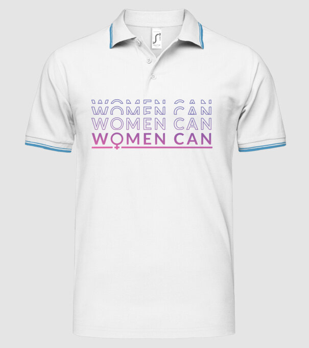 Women Can Ziua femeii model alb pe tricou