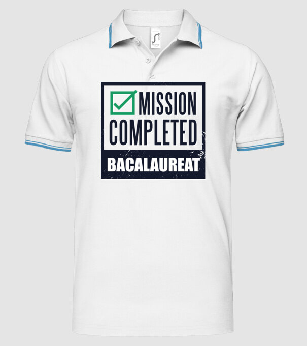 bacalaureat model alb pe tricou