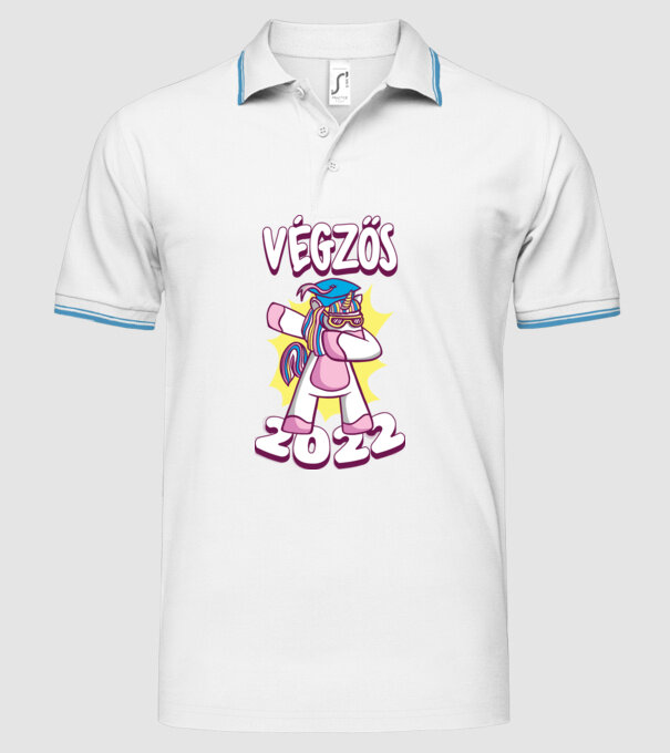 Inorog Absolvent model alb pe tricou