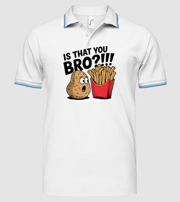 Is that you BRO?!! Alb model alb pe tricou