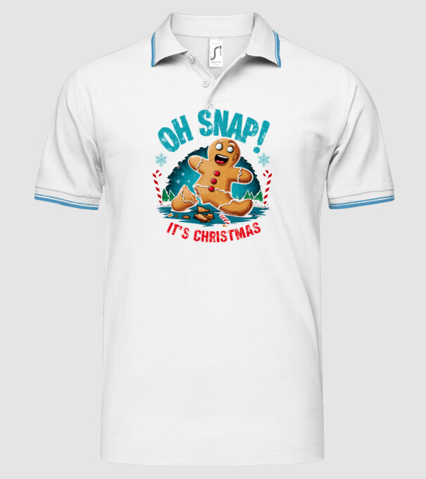 Oh snap! It's christmas Alb model alb pe tricou