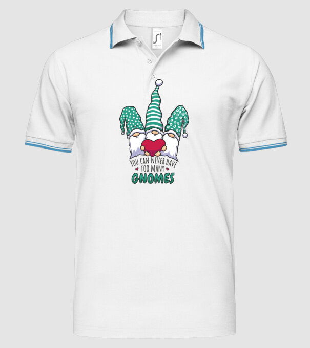 You can never have too many Gnomes model alb pe tricou