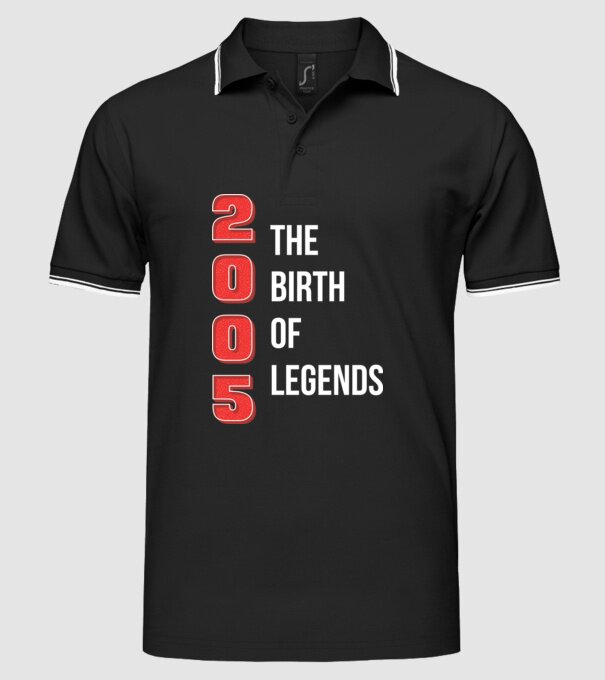 2005 the birth of legends model negru pe tricou