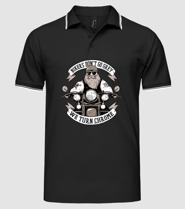 Motocicliștii nu devin cărunți model negru pe tricou