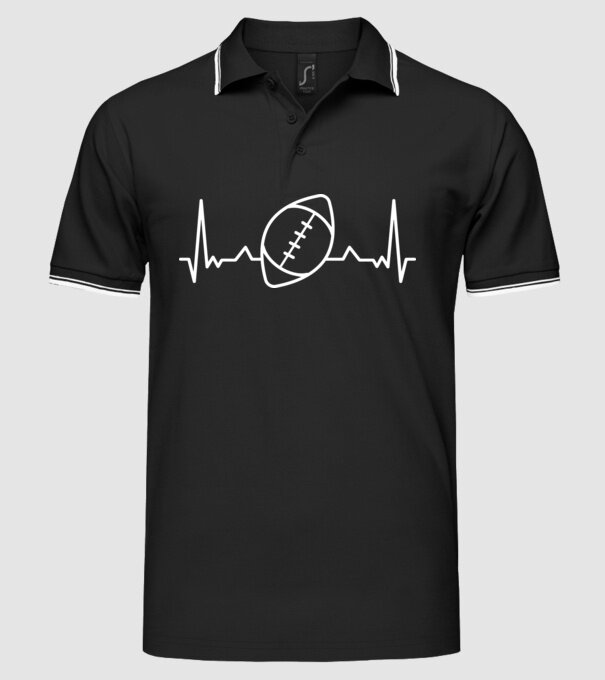 Fotbal american Evoluție model negru pe tricou