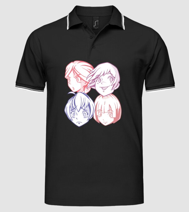 Expresii Anime model negru pe tricou