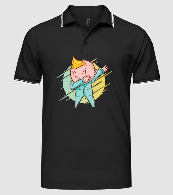 Bebe DAB model negru pe tricou