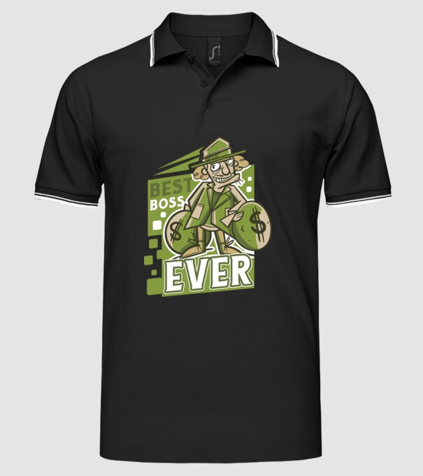Best Boss Ever - Cel mai bun șef model negru pe tricou