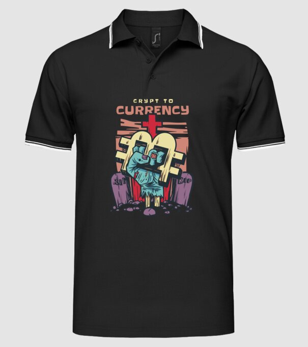 Cimitir Bitcoin model negru pe tricou