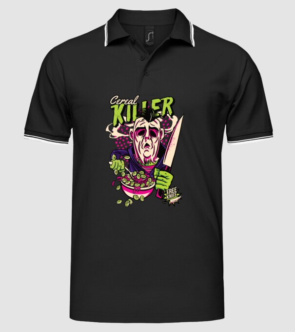Cereale Killer Fulgi de cereale model negru pe tricou