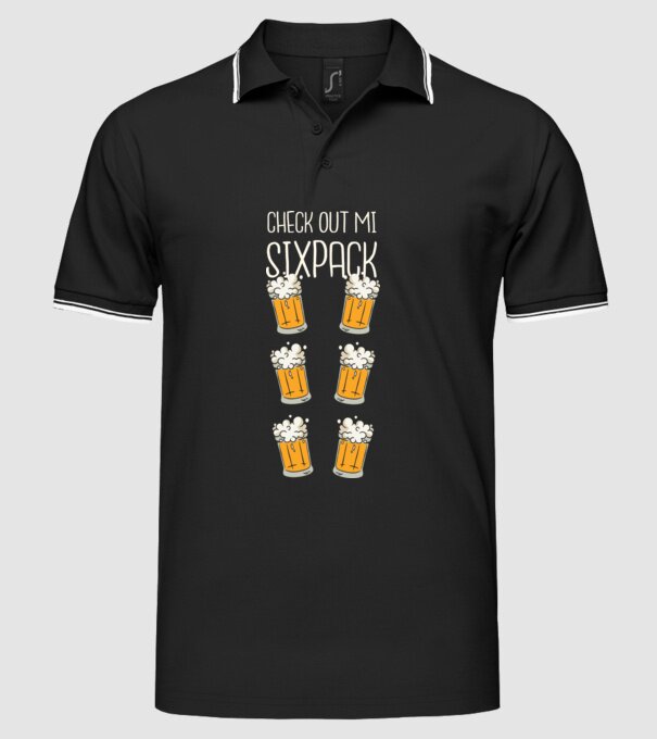 Check out my Six Pack Sörös model negru pe tricou