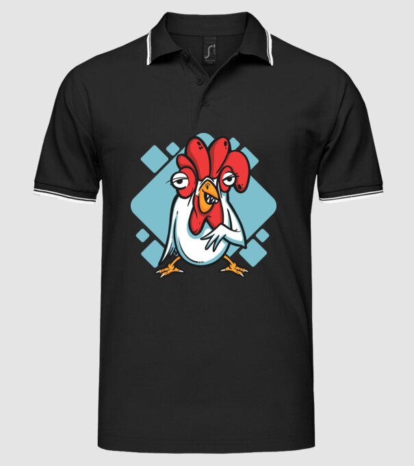 Pui model negru pe tricou
