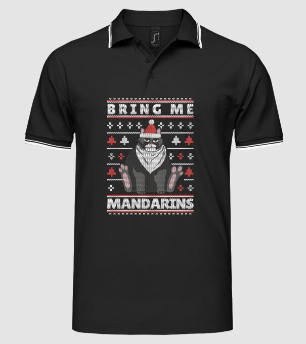 Tricou cu pisică pulovăr urât model negru pe tricou