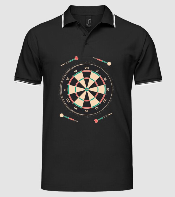 Tablă Darts model negru pe tricou