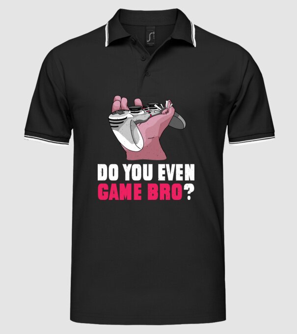 Do You Even Game Bro? model negru pe tricou