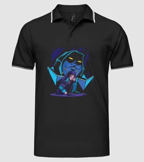 Dungeon Master model negru pe tricou