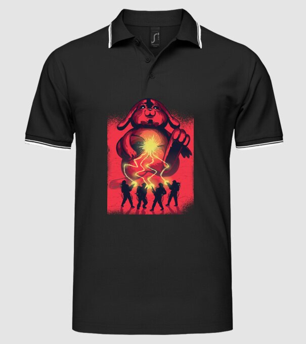 Easter Busters model negru pe tricou