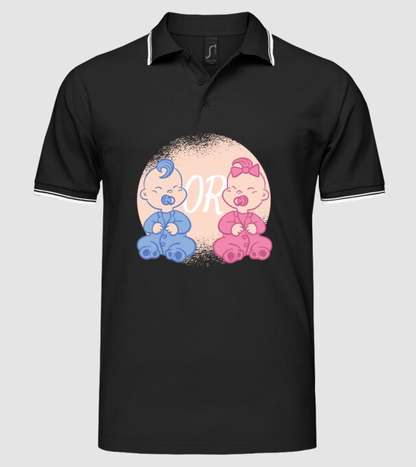 Băiat sau fată model negru pe tricou