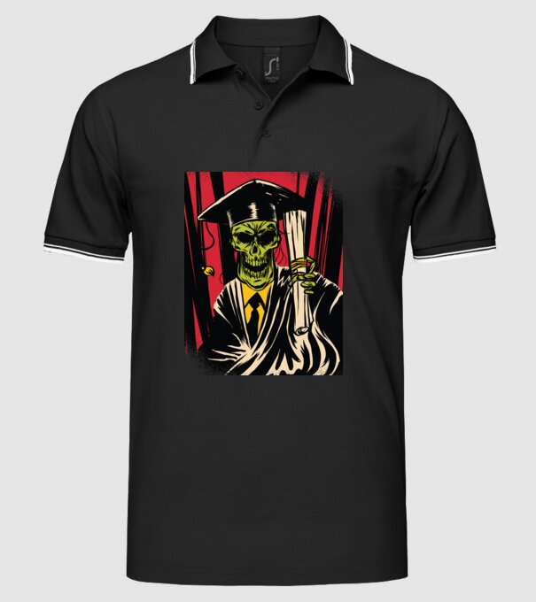 Proaspăt absolvent Absolvire model negru pe tricou