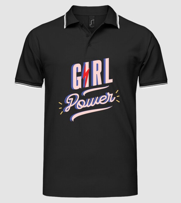 Girl Power de Ziua Femeii model negru pe tricou