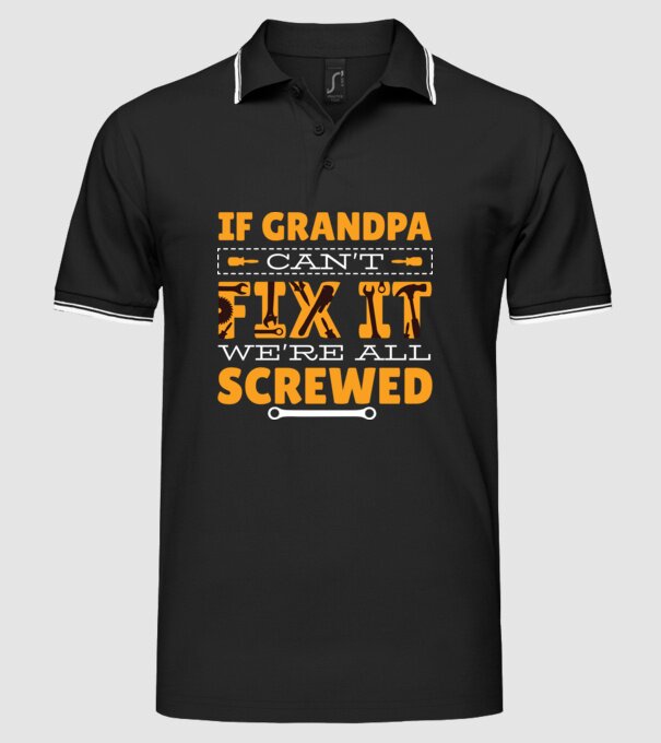 Dacă bunicul nu o poate repara, suntem terminați model negru pe tricou