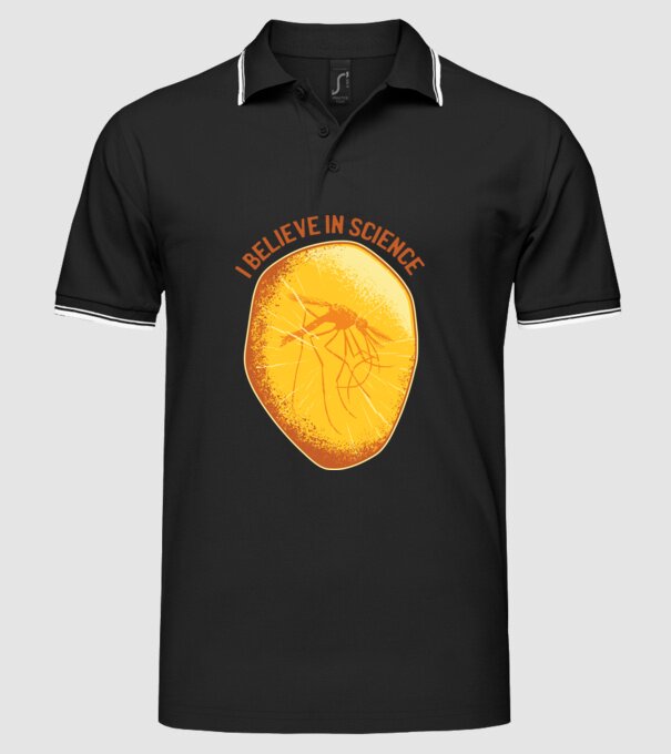 Cred în știință model negru pe tricou