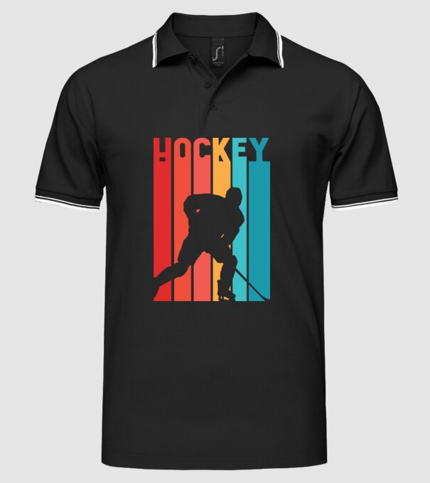 Hochei Retro model negru pe tricou