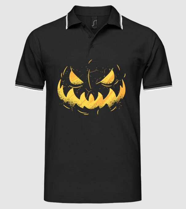 dovleac înfricoșător Halloween model negru pe tricou
