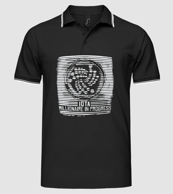 Criptomonedă Miliardar în curs de încărcare model negru pe tricou