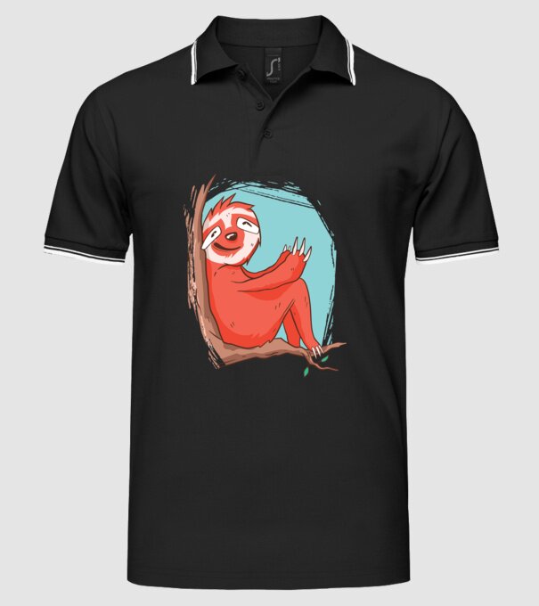Leneș model negru pe tricou
