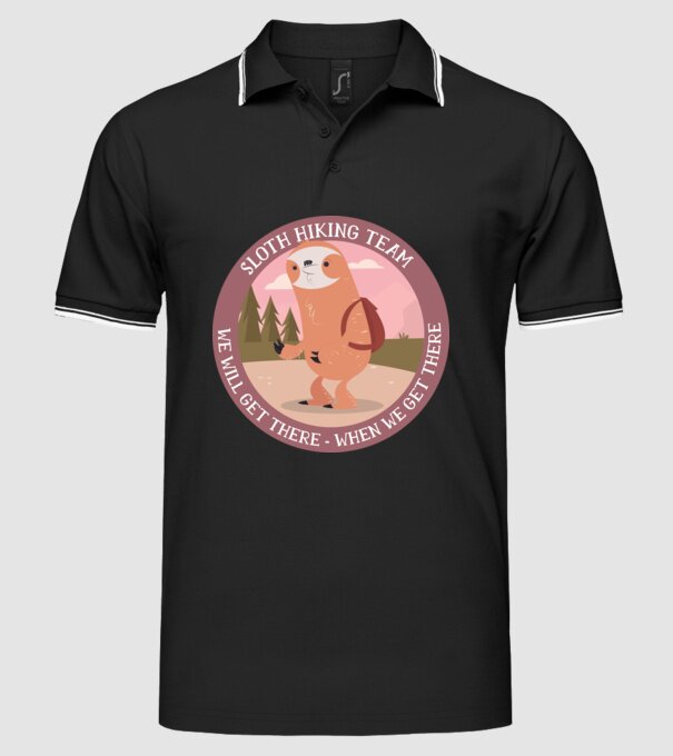 Leneș drumeție - Vom ajunge, atunci când vom ajunge model negru pe tricou