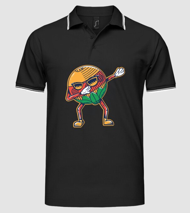 Dubă DAB cărți de joc maghiare model negru pe tricou