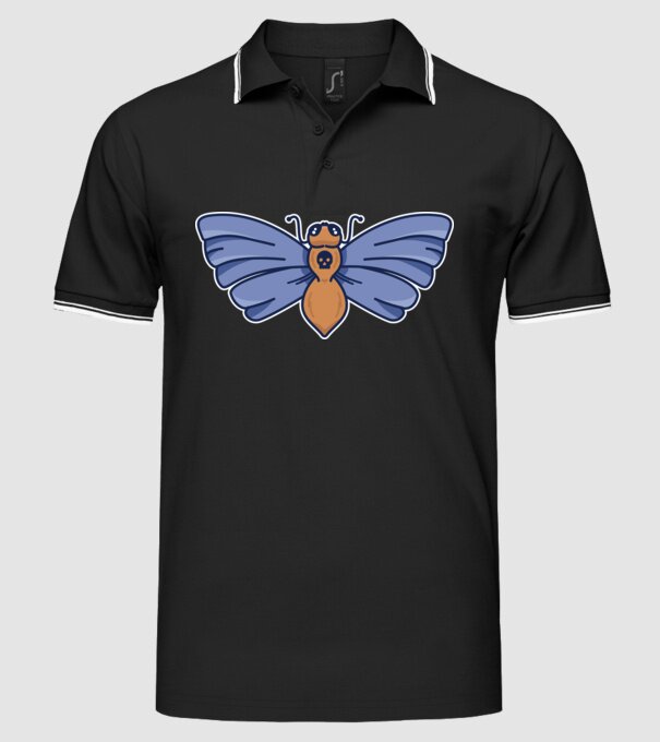 Molie model negru pe tricou