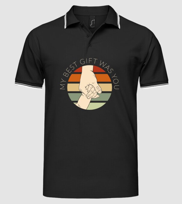 My Best Gift Was You model negru pe tricou