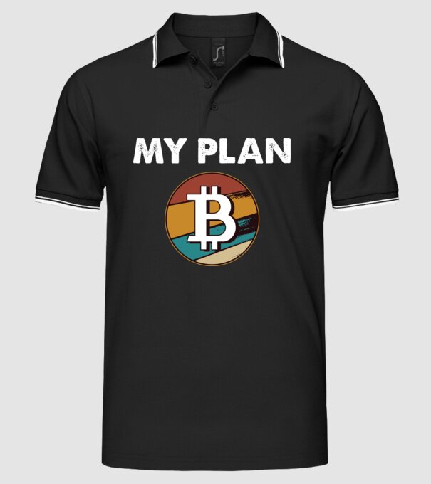 My plan B - Bitcoin model negru pe tricou