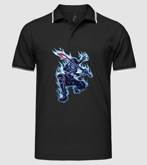Ninja Sub Zero model negru pe tricou