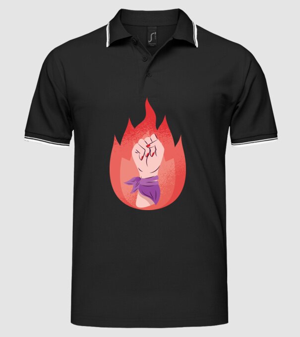 Egalitatea femeilor Ziua femeii model negru pe tricou