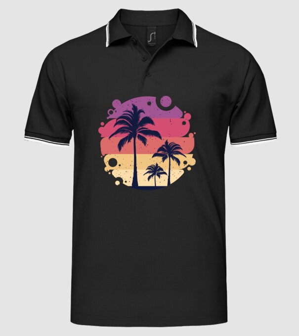 Retro Vara model negru pe tricou