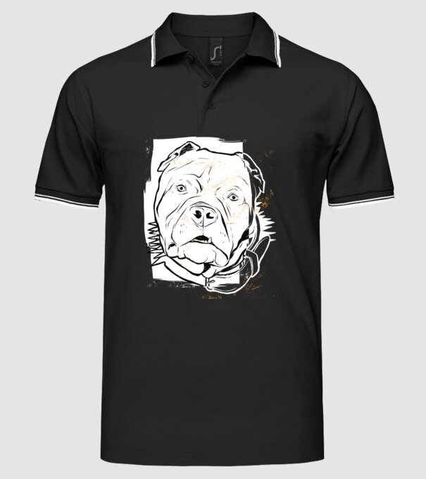 Cap Pitbull model negru pe tricou