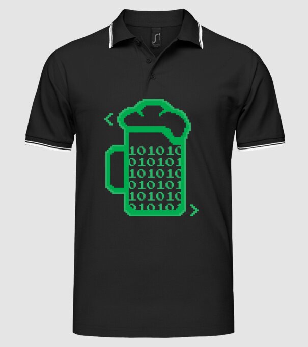 Bere Programator model negru pe tricou