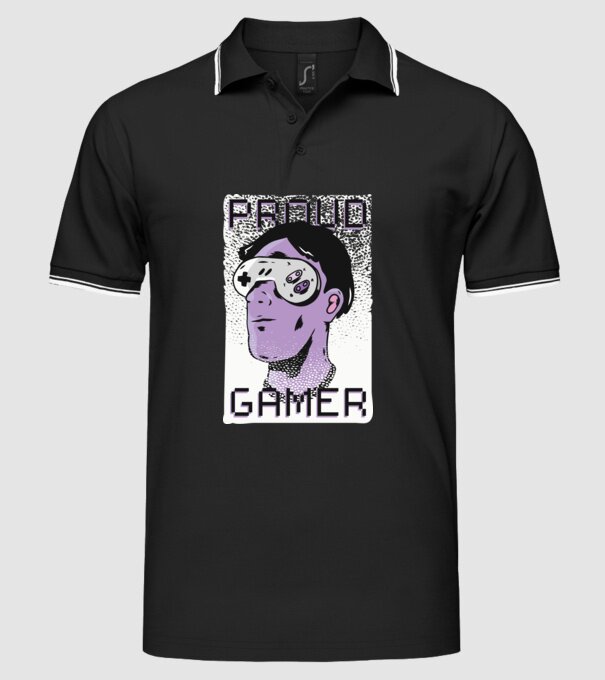 Ochelarii VR Proud Gamer model negru pe tricou