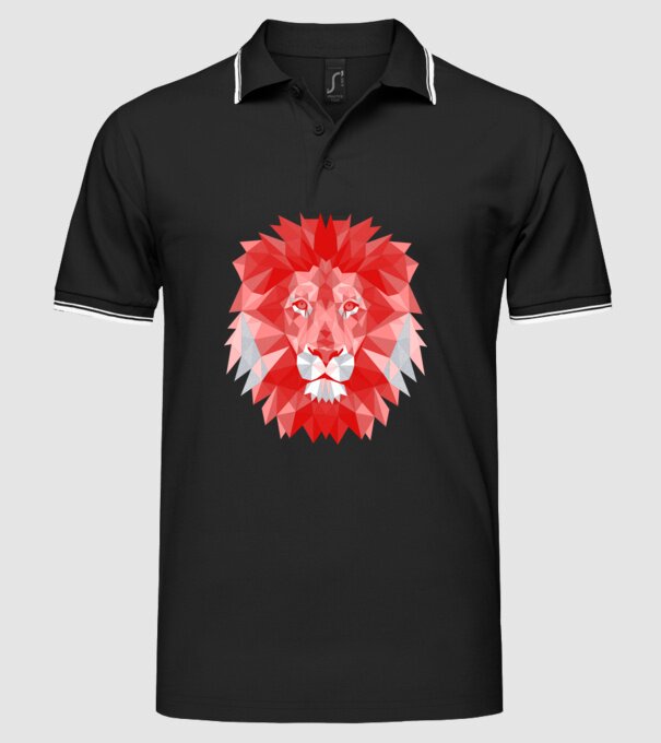 Red Lion model negru pe tricou